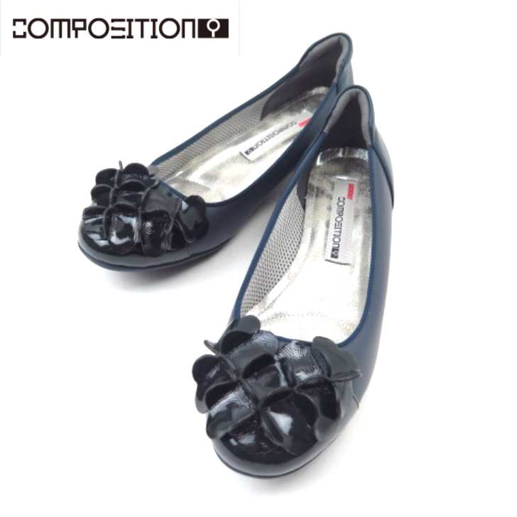 composition9 コンポジションナイン CP2721 ネイビー(NV) レディース 婦人靴 コンフォート オールウェザー スタイリッシュウエッジヒール シリコン レインシューズ仕事 通勤 撥水加工