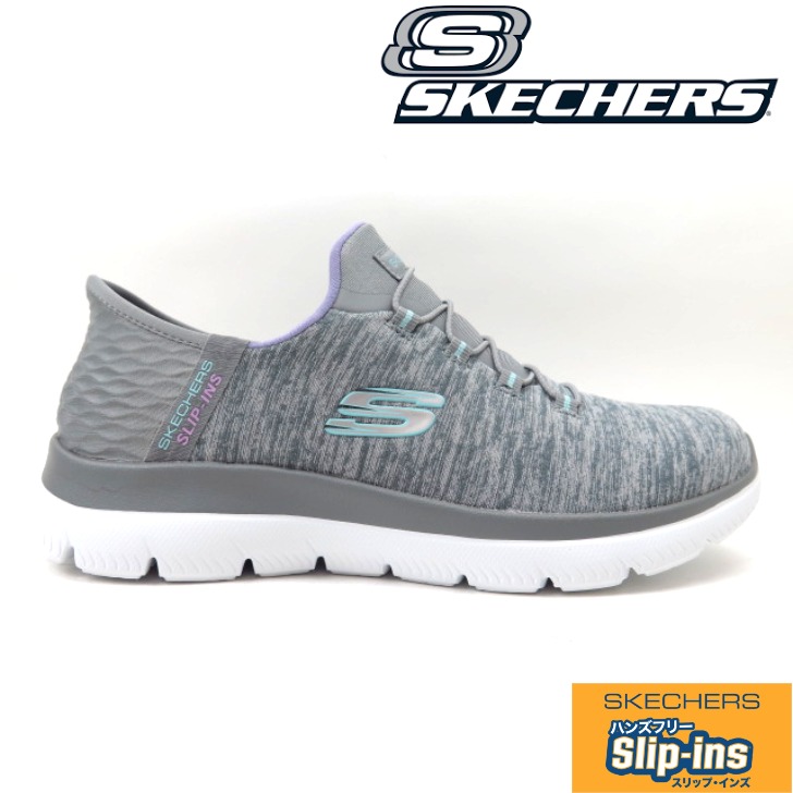 SKECHERS スケッチャーズ SUMMITS DAZZLING HAZE 149937W 薄墨色マルチ(GYMT)サミッツ ダズリング ヘイズ レディース 心地よいシューズ リップインズ スニーカー 町 ス水洗いする 広広とした相応う 3E好いかげんに
