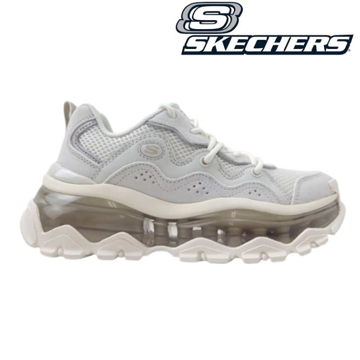 SKECHERS スケッチャーズ UNO CHAOS 177935 ホワイト(WHT)レディース ウノ カオス ローカット クッション性 ボリュームソール カジュアル レースアップ 厚底|Lise