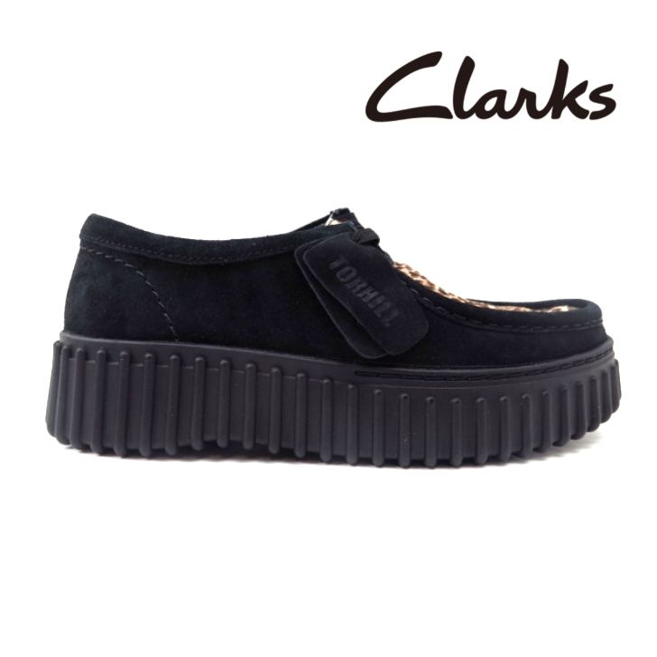 Clarks クラークス Torhill Bee 26181189 レオパードプリント(LEOP) レディース トーヒルビー モカシン 厚底 カジュアル ワラビー レースアップ