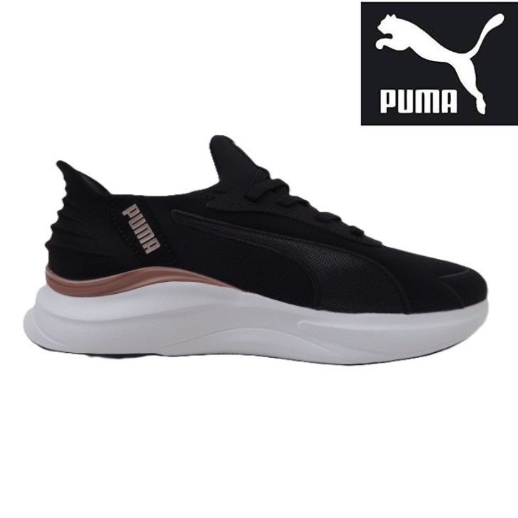 PUMA ピューマ SOFTRIDE HARMONY LACE EASE IN ３１２６７１ 黒いこと(02)レディース ソフトライド 音楽的調和スピード競技 イーズイン 心地好い ウォーキング 運動すること靴 スリッポン 置き目撥ね除ける 靴-レディース靴