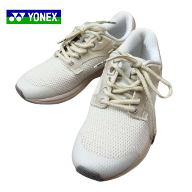 YONEX ヨネックス SHW116 アイボリー(009) パワークッション ウォーキングシューズ 幅広 レディース ジョギング ランニング スニーカー 抗菌 防臭 フィット性 歩きやすい