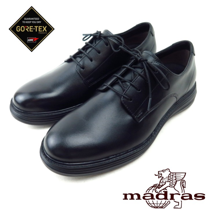 Madras マドラス BEE CLASSIC by MADRASCB7021G BK ゴアテックス 雨合羽 メンズ 外機翼商行為シューズ GORE-TEX プレーントゥ生まれながらなめし革 商行為スニーカー 心地好い