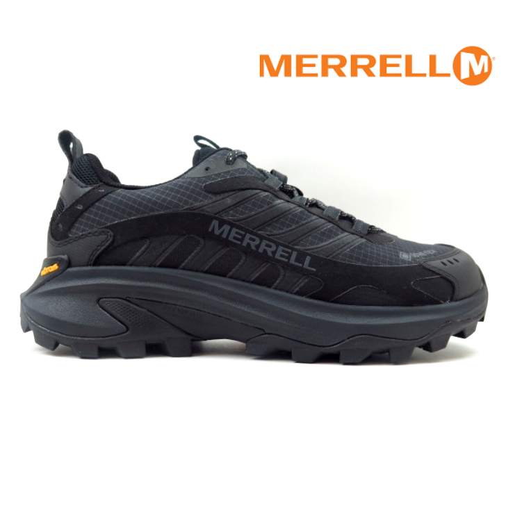 MERRELL メレル MOAB SPEED 2 GTX J037513 ブラック(BK) メンズ 紳士 モアブ スピード 2 ゴアテックス ダイバーストレイル シューズ ウォーキング ハイキング 防水 ローカット 登山靴 アウトドア