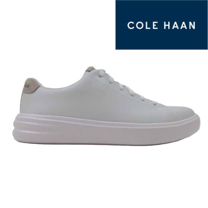 COLE HAAN 電話を掛けるハーン GRAND+ COURT SNEAKER C39620 オプティックホワイト/オプティックホワイト(OPWH/OPWH)メンズ 運動場厚地の外套 本革 なめし革 分かりやすい 心地好い 軽さ 厚地の外套手合い ゴルフシューズ スニーカー-メンズ靴-靴