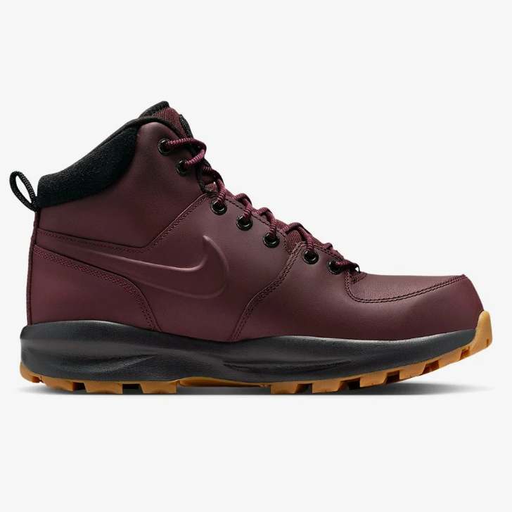 NIKE ナイキ MANOA LEATHER ＨＦ７０９５ バーガンディ(600) メンズ マノアレザー スノトレ 防寒シューズ トレッキング アウトドア 防水 ハイカット ブーツ