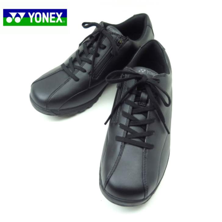 YONEX ヨネックス ＳＨＷ Ｍ２１Ｎ ブラック(BK) メンズ ウォーキング パワークッション サイドファスナー 撥水 幅広 軽量　スニーカー