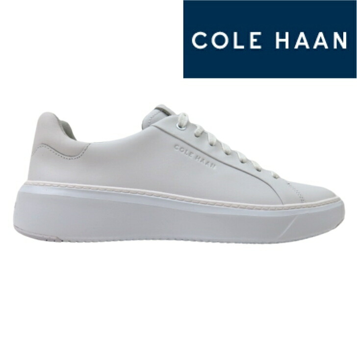 COLE HAAN コールハーン GP TOPSPIN SNEAKERC35573 オプティックホワイト/オプティックホワイトメンズ グランドプロ トップスピン スニーカー 軽量 厚底 テニス カジュアルシューズ 本革 レザー|Lise