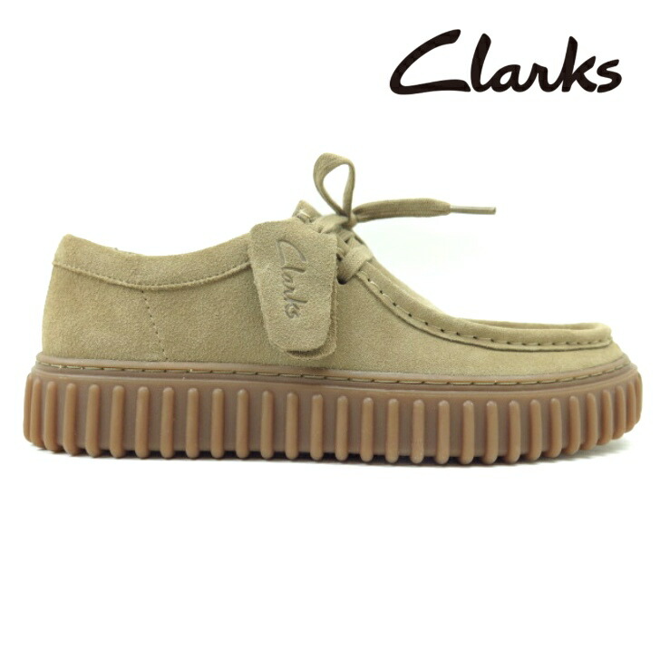 Clarks クラークス Torhill Lo 26173471 ダークサンドスエードメンズ トーヒル ロー  ワラビー 厚底 カジュアル シンプル ビジネス スポーティローカット