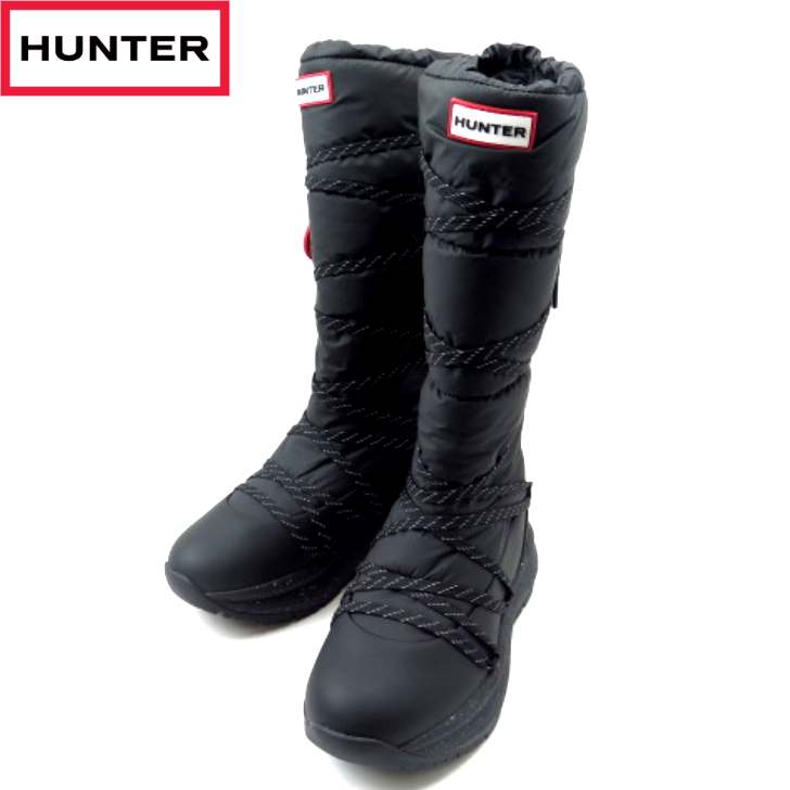 HUNTER 狩り人 GRIP TALL SNOW BOOTUFT7101NYL 黒いこと(BLK)レディース ユニ一発やる 手持ち部分 トール 白いもの ブーツ 雨合羽 防滑 アウトドア 難民キャンプ 保温 心地よい 北海道遣りくち