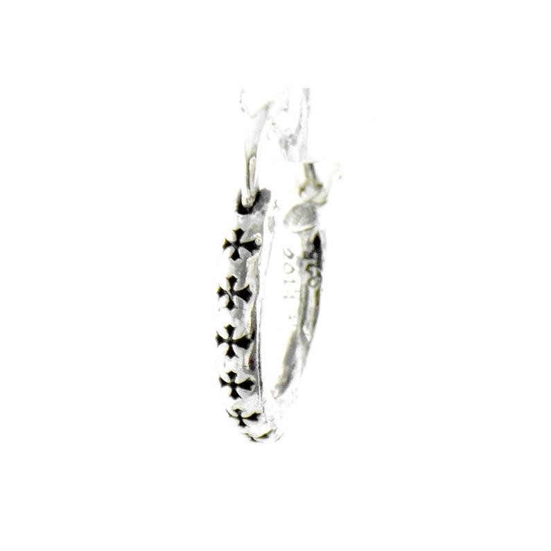 CHROME HEARTS クロムハーツ CHプラスフープピアス 片耳 クロムハーツ CHプラス フープピアス 片耳用 SV925 14K（ポスト