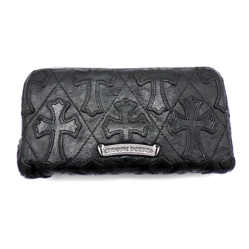 クロムハーツ ジップ オーガナイザー セメタリークロスパッチ キルティング CHROME HEARTS クロムハーツ ZIP ORGANIZER QUILTED