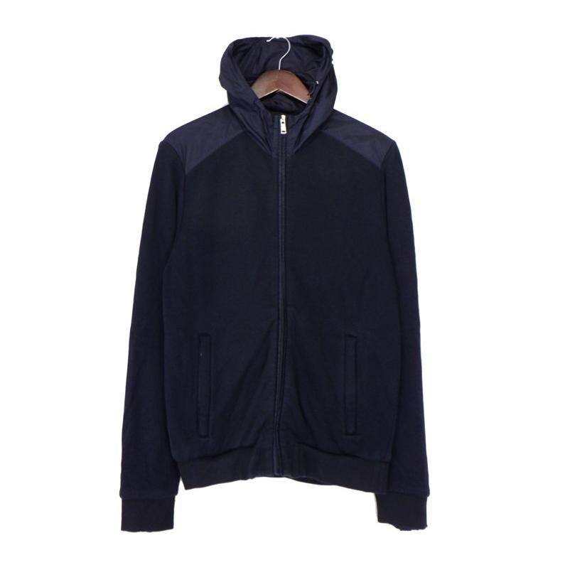 楽天市場】PRADA Logo Applique Half Zip Hoodie UJL62B S000