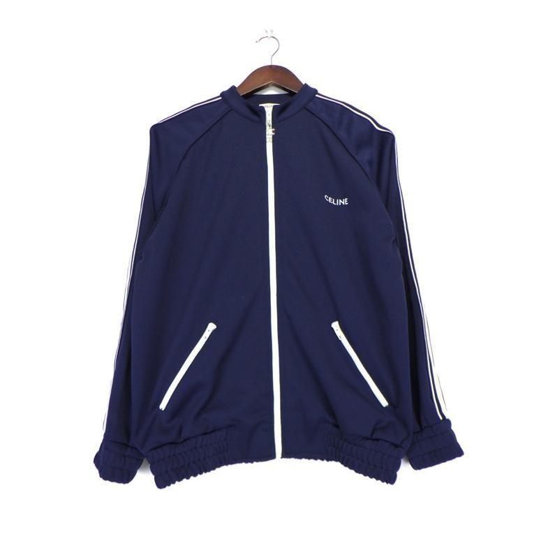 美品 CELINE セリーヌ トラックスーツジャケット ベルベット生地 Sサイズ CELINE】トラックスーツジャケット ベルベットジャージー