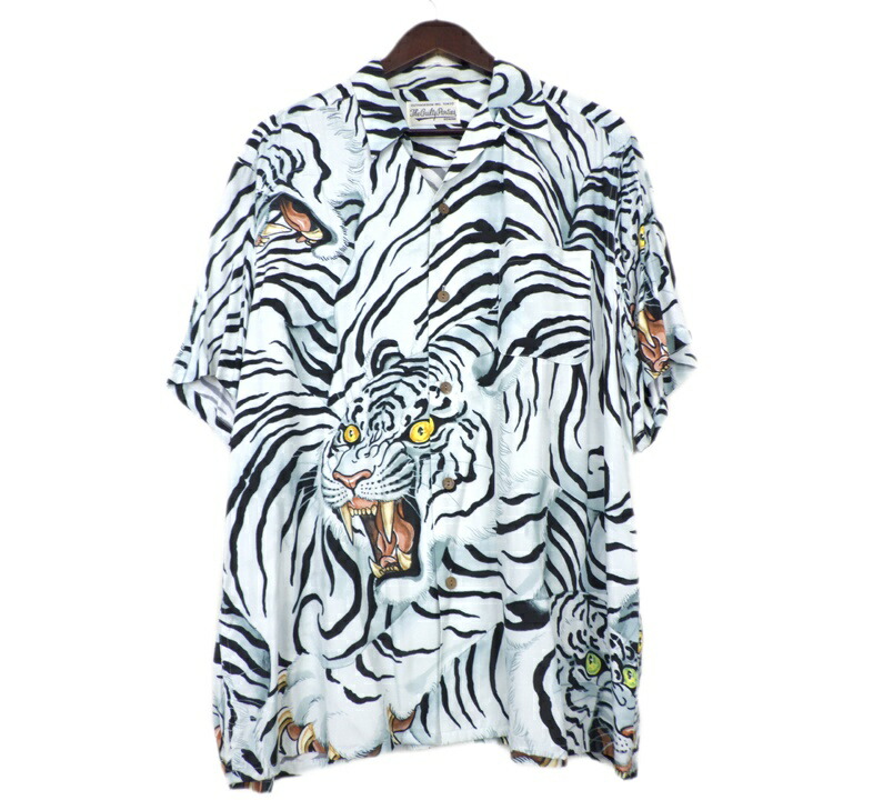 ワコマリア　虎柄アロハシャツ S WACKOMARIA ワコマリア 虎柄 アロハシャツ