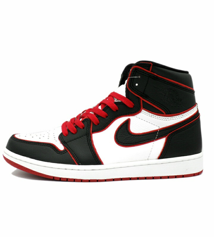 ナイキ NIKE 【 AIR JORDAN 1 RETRO HIGH OG Blood Line 555088 062 】 エア ジョーダン 1 レトロ ハイ ブラッド ライン スニーカー　ブラック×ホワイト×レッド　サイズ27.5cm　f29212【中古】画像