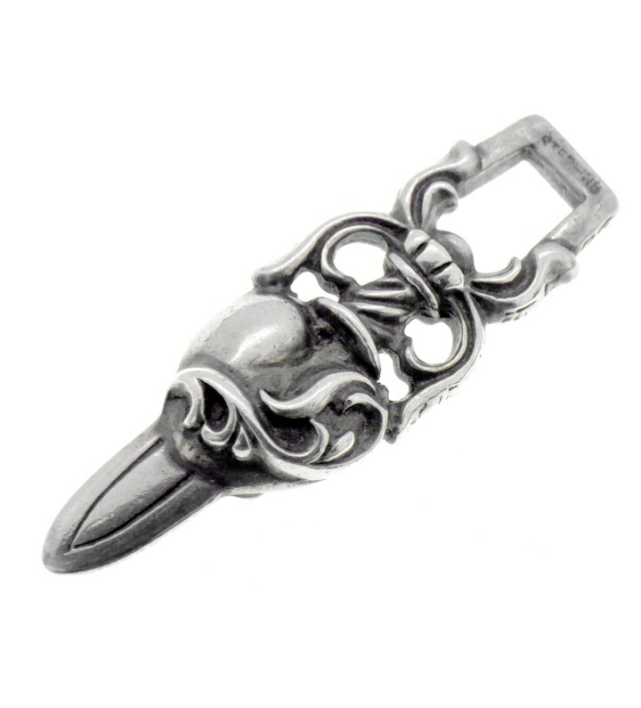 クロムハーツ　ダガー＆ハート　ペンダントトップ　ユーズド クロムハーツ ダガーハート ペンダントトップ 925 8.9g A2072539｜中古