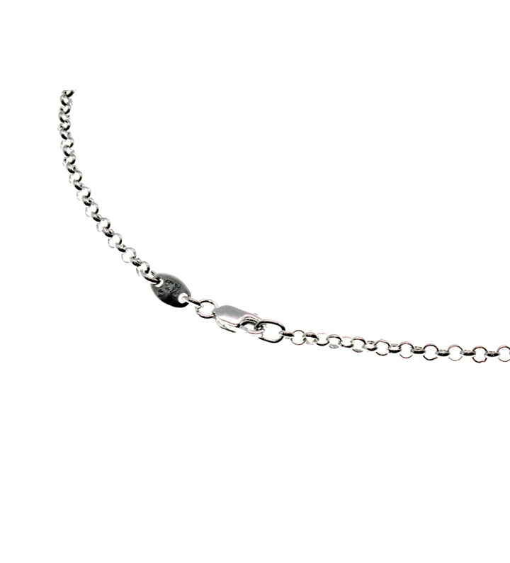 クロムハーツ CHROME HEARTS 【 NECKCHAIN R20 】 一巻き チェーン店 しろがね色 首飾り しろがね色 大きさ20inch h7766【中古】