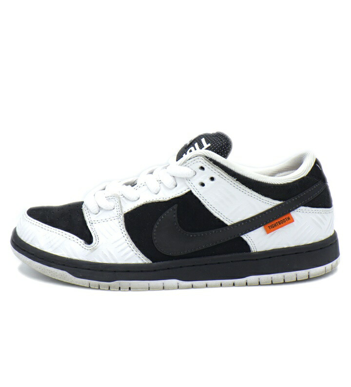 ナイキ NIKE × タイトブース TIGHTBOOTH 【 SB DUNK LOW PRO QS Black and White FD2629 100 】 SB ダンク 置き目 黒いこと アンド 白いこと スニーカー 大きさ26.5珊 h7727【中古】