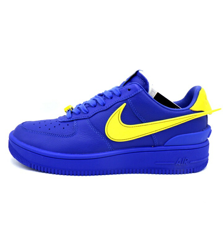 ナイキ NIKE × アンブッシュ AMBUSH 【 AIR FORCE 1 LOW Game Royal and Vivid Sulfur DV3464 400 】 エア湖 フォース 1 置き目 力くらべ ロイヤル アンド 生々しい エテ公毛革 スニーカー 青碧 大きさ28珊 h7798 【中古】