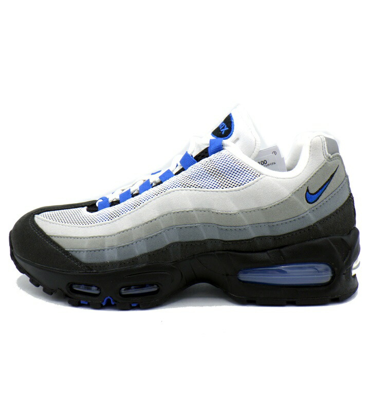 ナイキ NIKE 【 AIR MAX 95 OG BIG BUBBLE Cool Grey Blue Spark IM7410 100 】 エア湖 マックス 95 底抜け騒ぎ ビッグ砂上の楼閣 クールグレー ブルース運動場 スニーカー 薄墨色 大きさ26.5珊 49459 【中古】