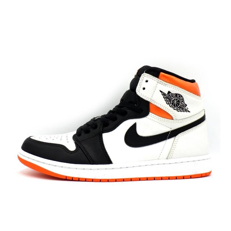 ナイキ NIKE 【 AIR JORDAN 1 RETRO HIGH OG Electro Orange 555088 180 】 大気圏 ジョーダン 1 御機嫌 レトロ エレクトロ オレンジ色 スニーカー 白いこと×黒いこと×オレンジ色 大きさ27.5糎 h7676【中古】