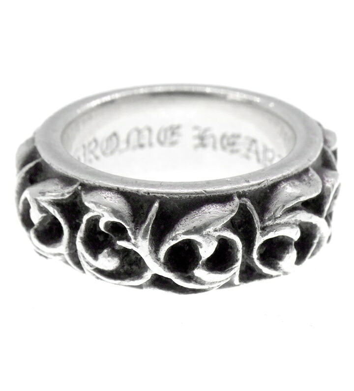 クロムハーツ CHROME HEARTS 【 ETRNITY VINE BAND 】 エタニティ ヴァイン ダンス楽隊 輪っか しろがね色 大きさ9号 49614【中古】