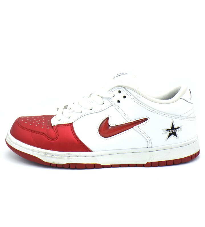 ナイキ NIKE × シュプリーム Supreme 【 SB DUNK LOW Varsity Red/White CK3480 600 】 SB ダンク 置き目 ヴァーシティ 赤いこと 白いこと スニーカー 白いこと×赤いこと 大いさ27糎 49872【中古】