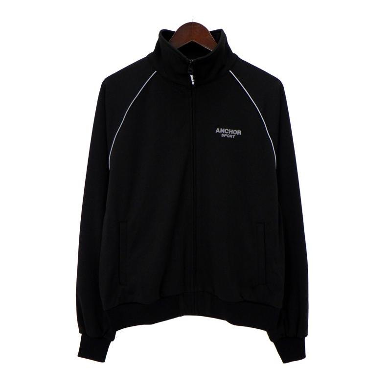 船掛かりインキ ANCHOR INC. 26SS 【 REFLECTIVE SPORT POLY TRACK JACKET ANCSS26OT03 】 リフレクティブ スポート ポリー 貨物自動車 上衣 黒いこと 大いさL 49709 【中古】