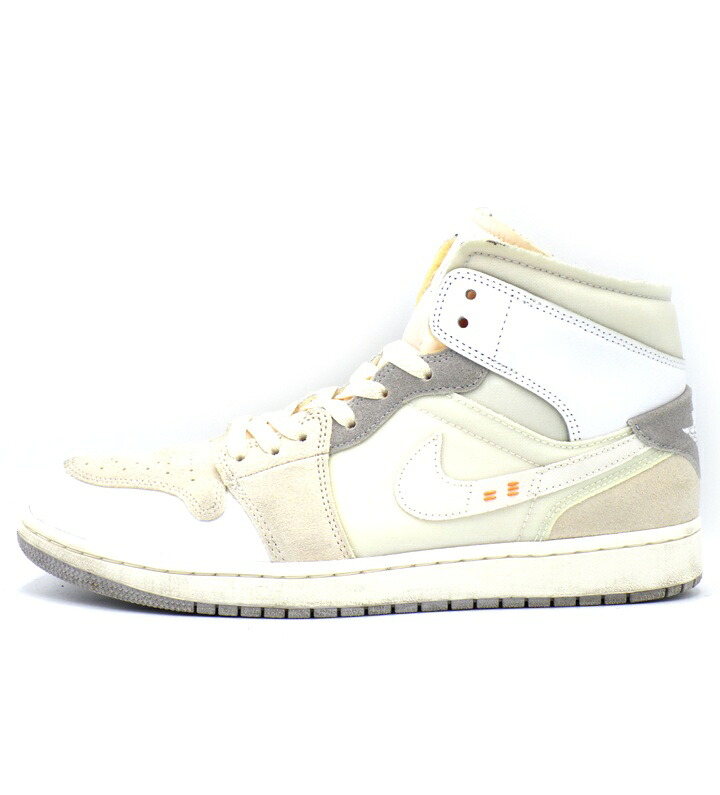 ナイキ NIKE 【 AIR JORDAN 1 MID Inside Out White Grey DM9652 100 】 大気圏 ジョーダン 1 ミッド 内部 アウト 白いこと 薄墨色 スニーカー 白いこと×薄墨色 大きさ28糎 f30840【中古】