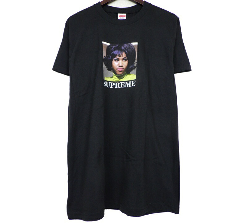 シュプリーム Supreme 26SS 【 ARETHA TEE 】 アレサ 半袖 ティーシャツ 黒いこと 大きさM s5798【中古】