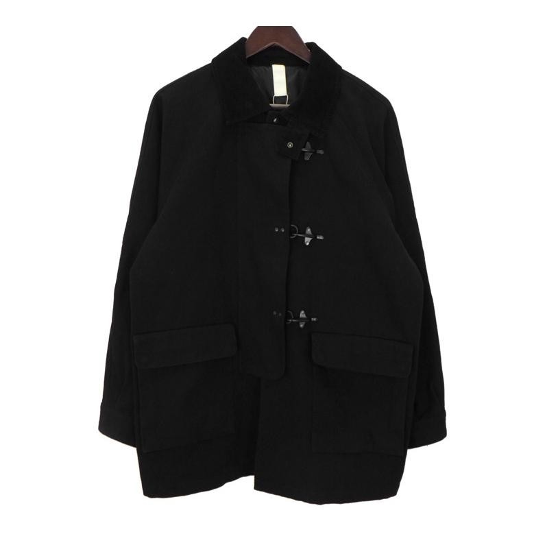 サンフラワー SUNFLOWER 26SS 【 FIREMANS JACKET 4200 】 定火消し ロング 上衣 黒いこと 大きさ46 49945 【中古】
