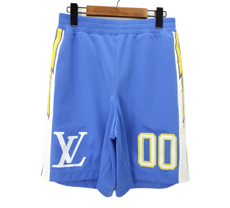 ルイヴィトン LOUIS VUITTON 【 HMY66WJ67 】 ナンバリング メッシュ さる股引き 二分の一 ズボン下 ともし火青み 大きさXS 50016 【中古】