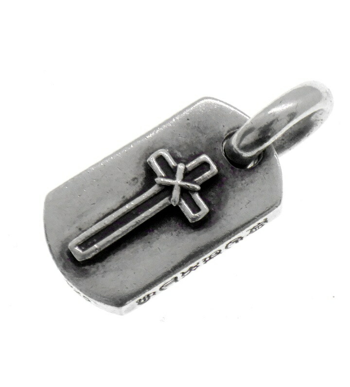 クロムハーツ CHROME HEARTS 【 DT TNY MAPPLE THORPE 】 メイプルソープ 差し交わす タイニー ドッグタグ しろがね色 惹きつける 50049 【中古】