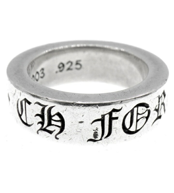 クロムハーツ CHROME HEARTS 【 6粍 SPACER FOREVER 】 スペーサー フォーエバー しろがね色 輪っか しろがね色 大きさ7.5号 50107【中古】