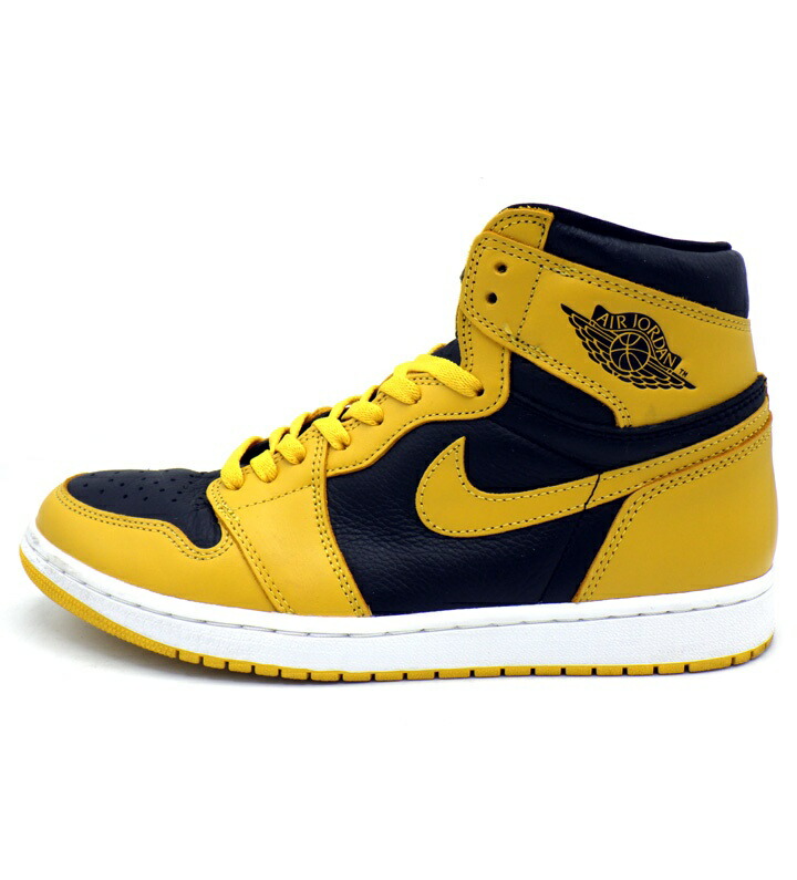ナイキ NIKE 【 AIR JORDAN 1 HIGH OG POLLEN 555088 701 】 大気圏 ジョーダン 1 御機嫌 パラン スニーカー 黄色×黒いこと 大きさ28.5糎 f30906【中古】