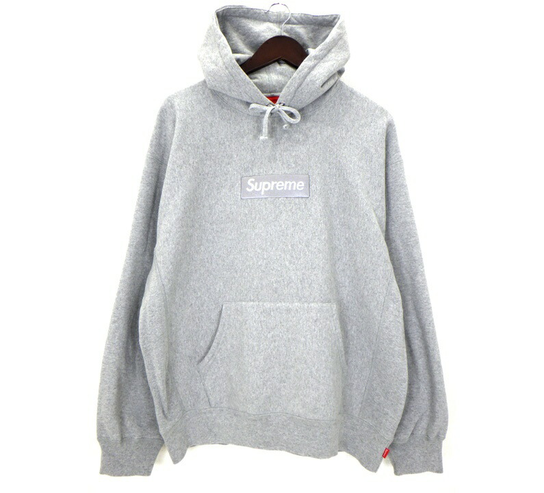 シュプリーム Supreme 24AW 【 Box Logo Hooded Sweatshirt 】 ボックス席 ロゴタイプ フーディー パーカー 薄墨色 大きさL 50543 【中古】
