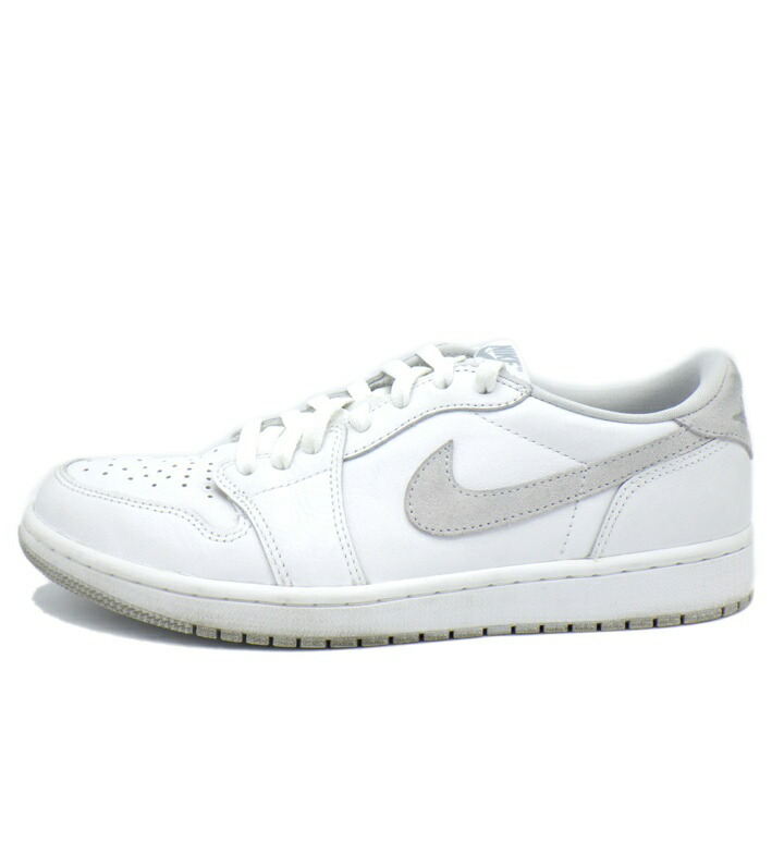 ナイキ NIKE 【 AIR JORDAN 1 LOW OG Neutral Grey CZ0790 100 】 大気圏 ジョーダン 1 置き目 中立の 薄墨色 スニーカー 白いこと 大きさ28糎 f31207 【中古】