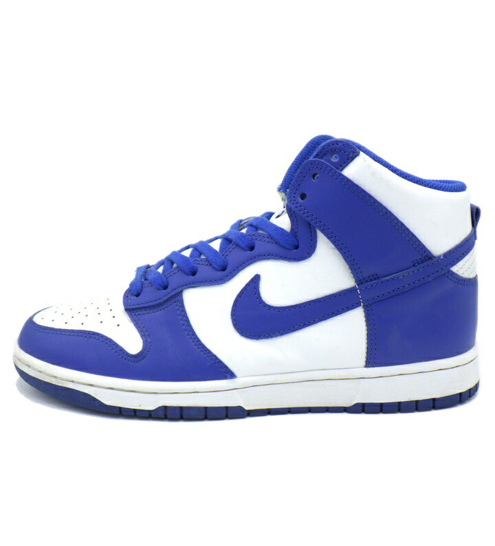 ナイキ NIKE 【 DUNK HIGH Game Royal DD1399 102 】 ダンク ご機嫌 力くらべ ロイヤル スニーカー 青碧×白いこと 大きさ27珊 f31213 【中古】
