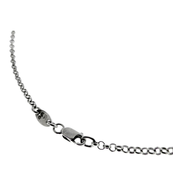 クロムハーツ CHROME HEARTS 【 NECKCHAIN R18 】 渦巻き チェーン店 しろがね色 頸飾り 大いさ18inch f31310 【中古】