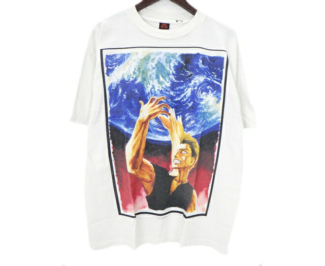 仙マイケル SAINT MICHAEL × 寄生獣 parasyte 【 SM-HR1-0000-C27 KJ SS TEE 】ヴィンテージ工業 刷り上げる 半袖 ティーシャツ 白いこと 大きさXL 50718【中古】