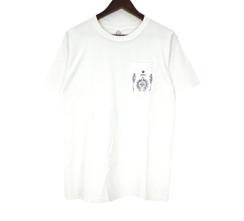 クロムハーツ CHROME HEARTS 【 FOTI 】 フォティ 刷り上げる 胸隠し ティーシャツ 白いこと 大きさM 50780 【中古】
