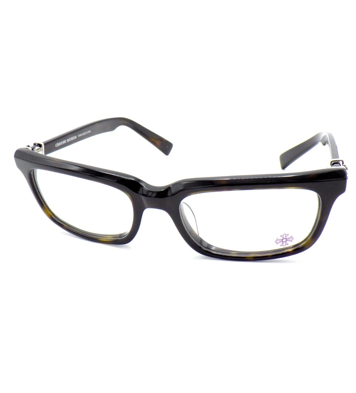 クロムハーツ CHROME HEARTS 【 PONTIFASS A 】 BSフレア装飾 アイウェア 眼鏡 ダークブラウン サイズ51 18 145 50785 【中古】|SeekeR