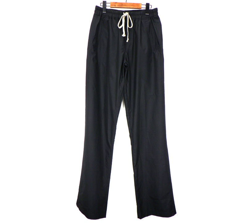 モンク軌跡 MONCLER × リックオウエンス Rick Owens 26SS 【 MU01F2A02M8115 DRAWSTRING PANTS 】 ドローストリング 生やさしい ズボン下 黒いこと 大きさM 50727 【中古】
