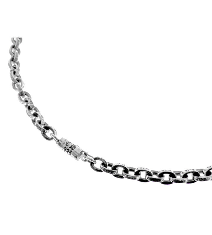 クロムハーツ CHROME HEARTS 【 PAPER CHAIN 20 】 しろがね色 調査報告チェーン店 首飾り 大きさ20inch s5957 【中古】