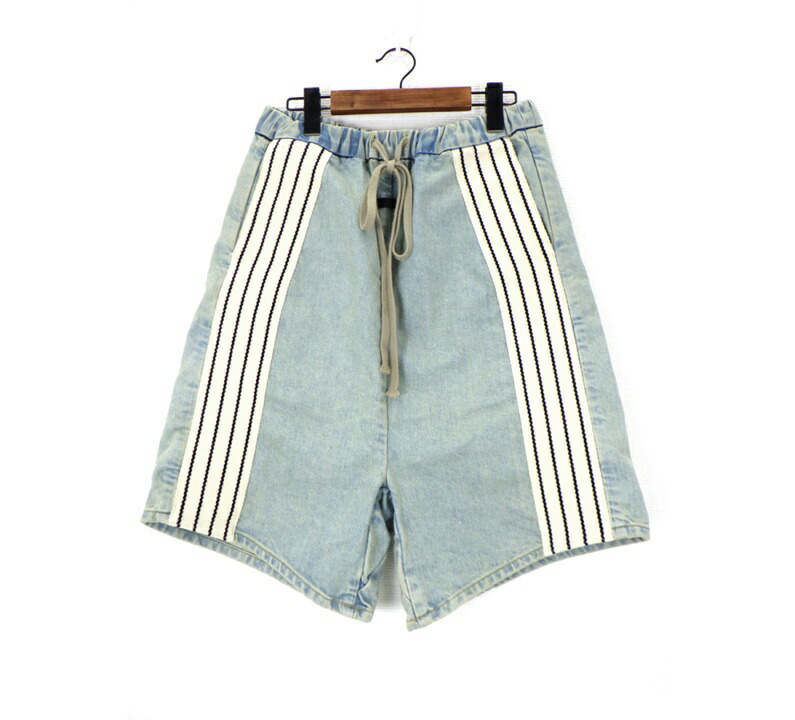 フィアオブゴッド FEAR OF GOD 【 DENIM SHORTS 】 側面伝達ルート 乳母車 ジーンズ 遊撃手 ズボン下 さる股引き インディゴ 大きさXS 50834【中古】