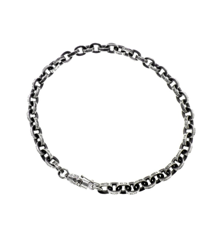 クロムハーツ CHROME HEARTS 【 PPR CHN 8 PAPER CHAIN 】 調査報告 チェーン店 しろがね色 腕輪 8inch 50846 【中古】