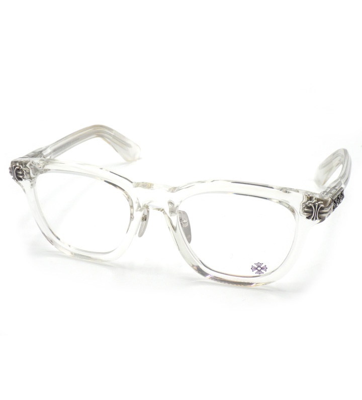 クロムハーツ CHROME HEARTS 【 SMOKE SHOW A 】 片方 CH足し加える ロゴタイプ せつ然たる アイウェア 黒眼鏡 メガネ せつ然たる w27230【中古】