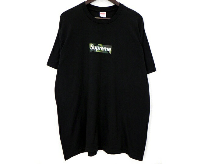 シュプリーム Supreme 23AW 【 Box Logo Tee 】 家鴨フラ ボックス席 ロゴタイプ 刷り上げる 半袖 プルオーバー 黒いこと 大きさXL 50862 【中古】
