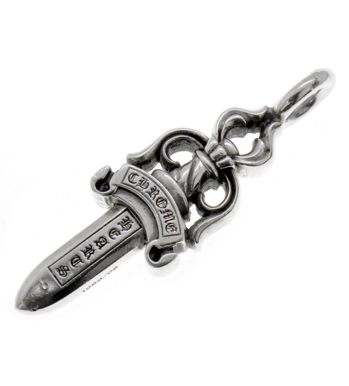 クロムハーツ CHROME HEARTS 【 DOUBLE DAGGER 】 ダブルダガー しろがね色 シャンデリヤ 首飾り いの一番 50886 【中古】